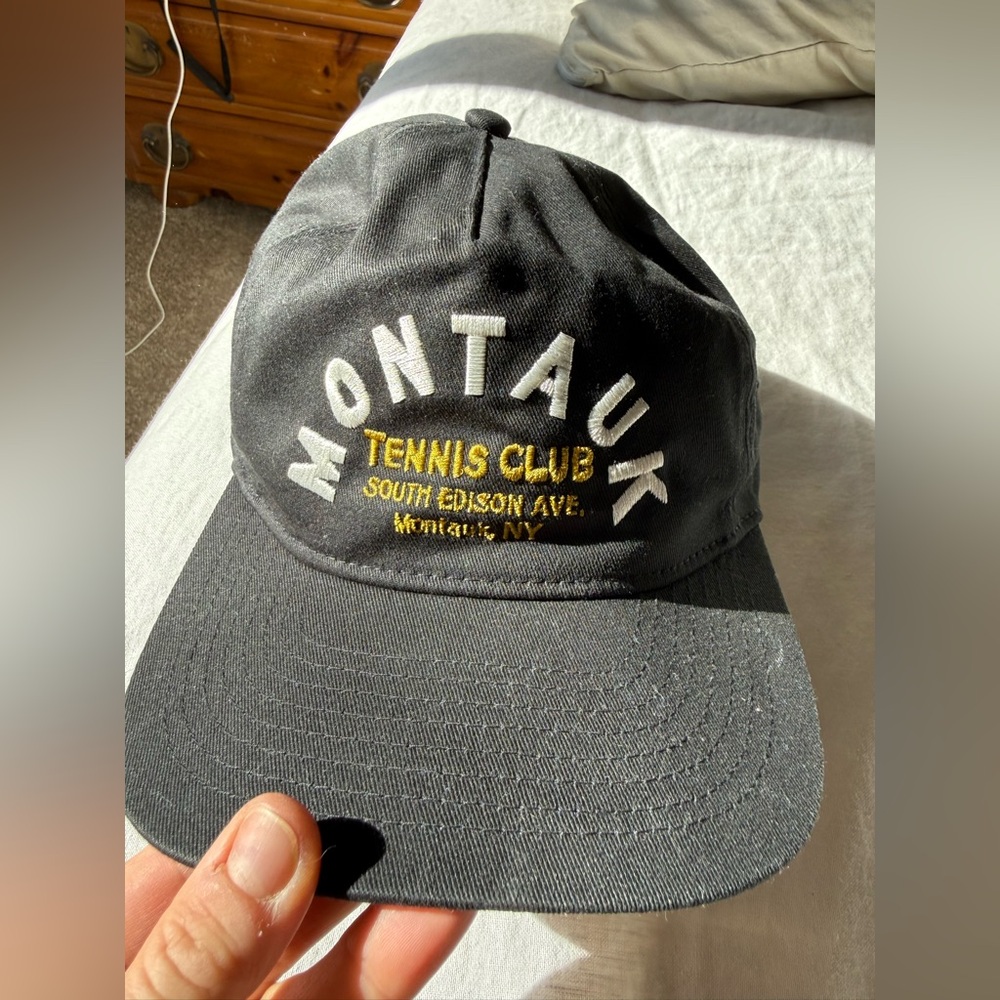 Coney Island picnic brand, Montauk tennis club baseball hat. Never worn, black.